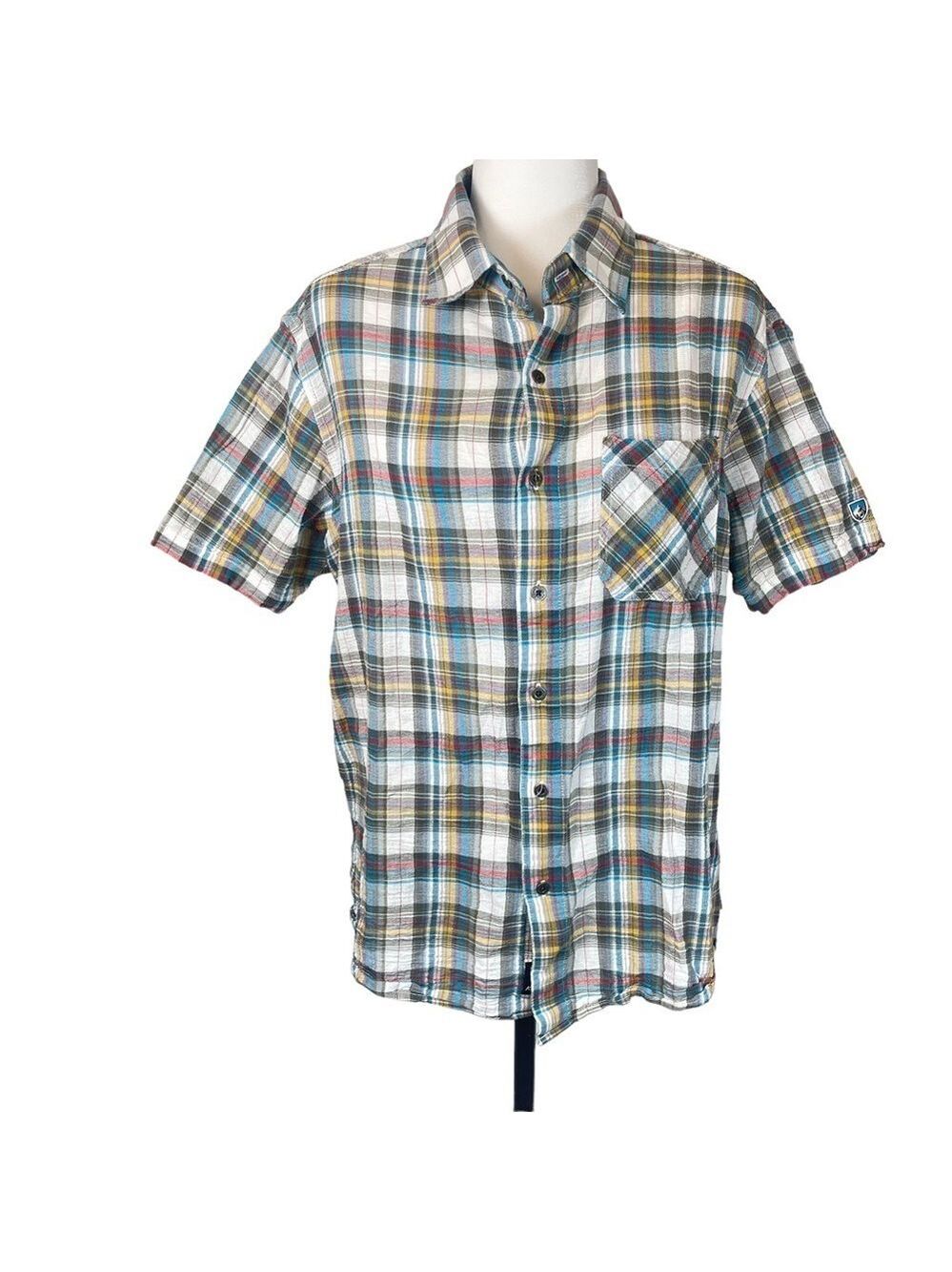 Kuhl Women’s Multicoloured Striped Button Front Casual Dress Shirt Size …